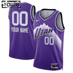 Dres Utah Jazz Prilagođeni Nike 2023-24 City Edition Ljubičasta Swingman - Dječji
